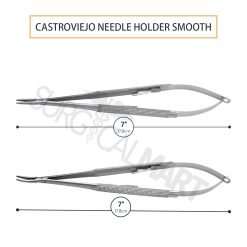 castroviejo-needle-holder-7-inch-str-crvd-smooth-tips-surgicalmart