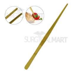 kitchen-cooking-tweezers-tongs-12-straight-tip-gold-surgicalmart
