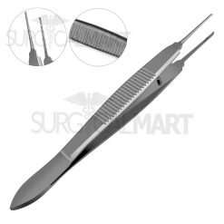 castroviejo-suturing-forceps-4inch-1x2-0.5mm-with-tying-plateform-surgicalmart